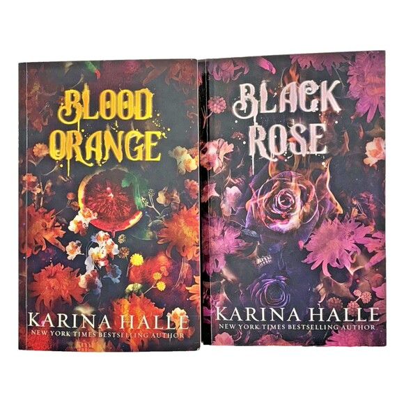 The Dracula Duet Series Blood Orange and Black Rose by Karina Halle Book Lot - Picture 1 of 10